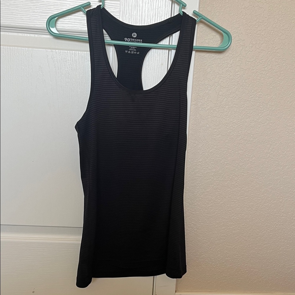 90 Degree By Reflex Black Racerback Tank Top